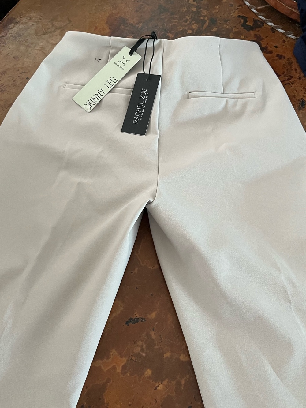 Rachel Zoe Skinny Leg Woman’s Pants in cream/light tan